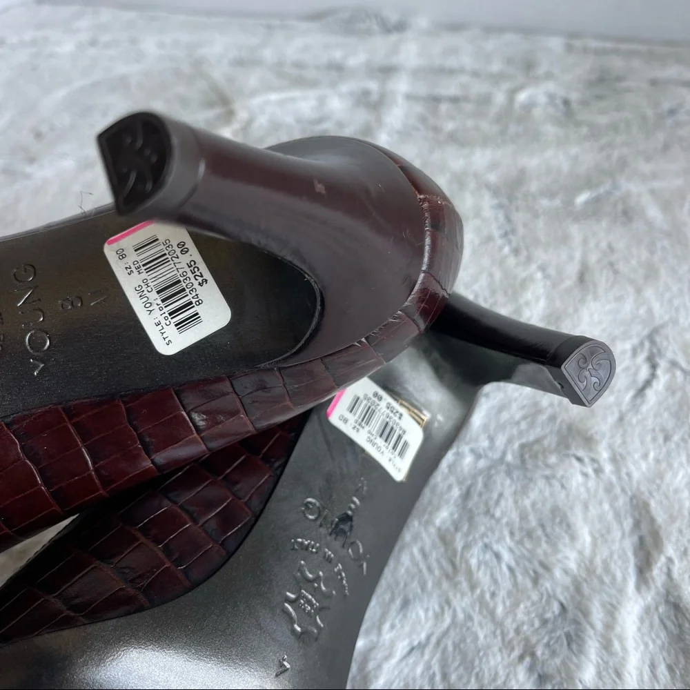 New Brighton Crocodile Style Hi Heels Lady’s Shoes size 8 - Picture 13 of 16